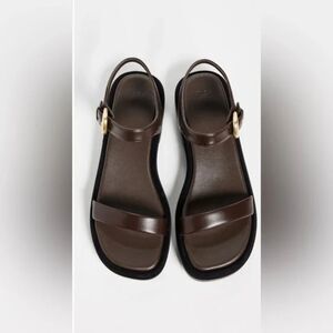Vince Heloise Leather Sandals | Brown | Size 10 | NEW